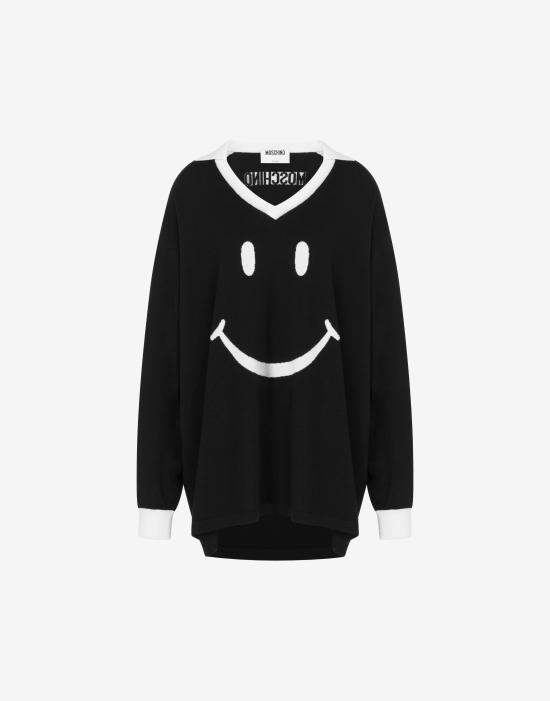26SS 모스키노 스웨터 AEF261E 09280500AEF1555 Black DOM - Moschino