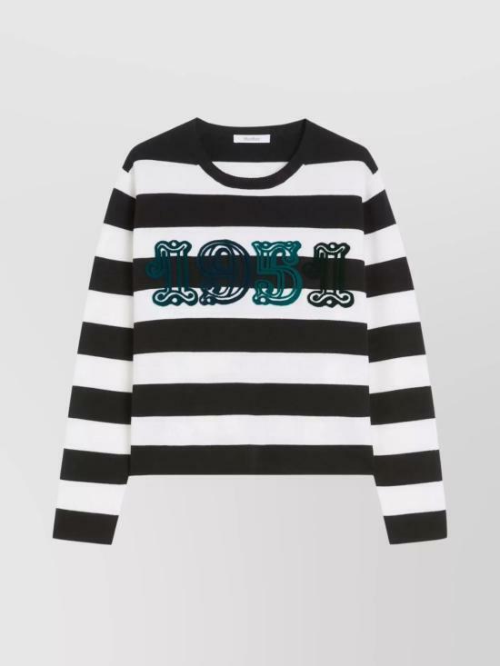 25FW 막스마라 스웨터 2136609100721366091600007 WHITE BLACK DOM - Max Mara