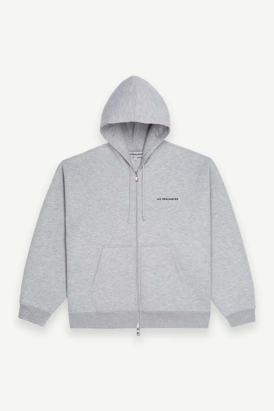 25SS 레벤자민 후드 티셔츠 LEBM251MRHD039GR GREY MENLANGE DOM - Les Benjamins