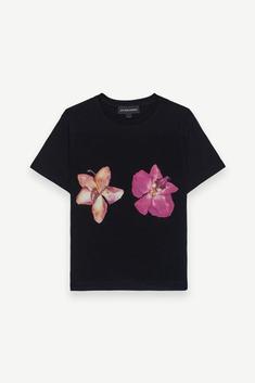 25FW 레벤자민 반팔 티셔츠 LEBW252PRTS020BK BLACK DOM 썸네일 1