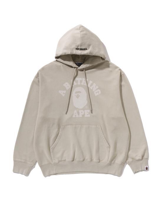 베이프 후드 티셔츠 0ZXSWM304141PBGX BEIGE DOM - Bape