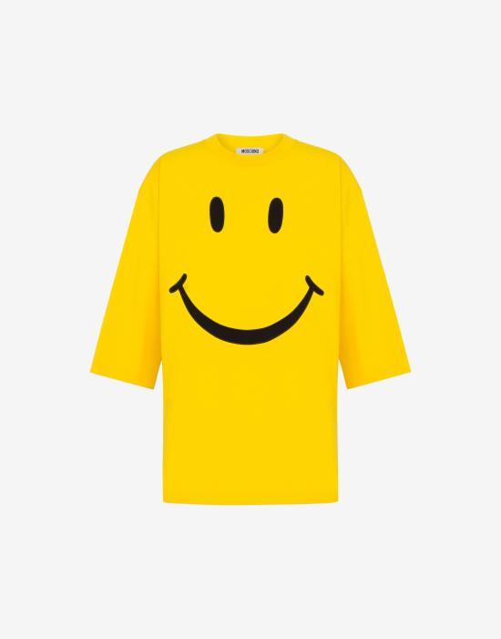 25FW 모스키노 반팔 티셔츠 AEF252ZZ07235241AEF1027 Yellow DOM - Moschino