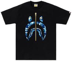 베이프 반팔 티셔츠 001TEL301008MBK9 BLACK BLUE DOM 썸네일 1
