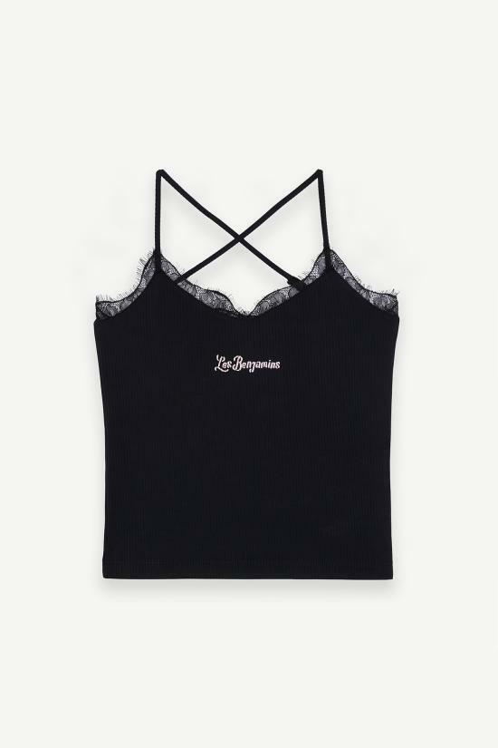 25SS 레벤자민 탑 LEBW251MRSL003BK BLACK DOM - Les Benjamins