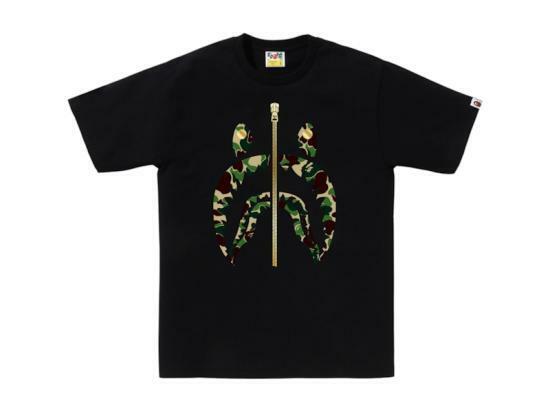 베이프 반팔 티셔츠 001TEL301008MBK0 BLACK GREEN DOM - Bape