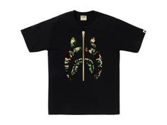 베이프 반팔 티셔츠 001TEL301008MBK0 BLACK GREEN DOM 썸네일 1