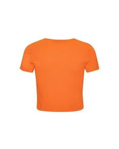 로테이트 반팔 티셔츠 ROTW241PRTS028OR VIBRANT ORANGE DOM 썸네일 2