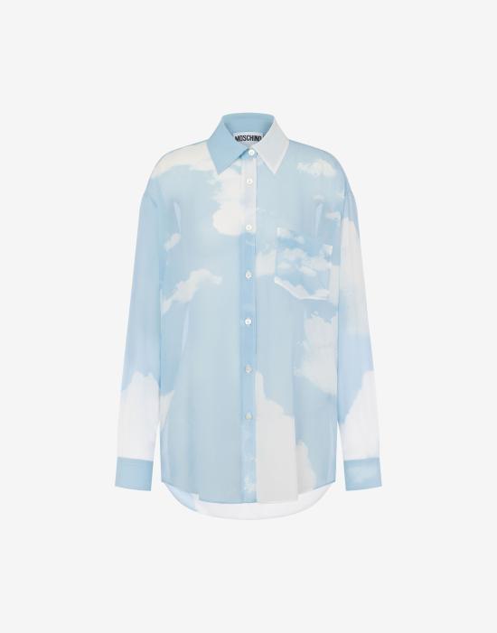 25FW 모스키노 셔츠 AEF252E 02055551AEF1293 Blue DOM - Moschino