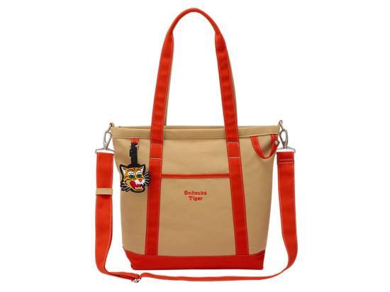 오니츠카타이거 토트백 3183B233 250 BEIGE ORANGE DOM - Onitsuka Tiger