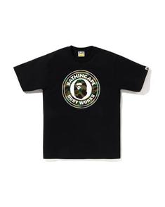 베이프 반팔 티셔츠 001TEL801012MBK0 BLACK GREEN DOM 썸네일 1