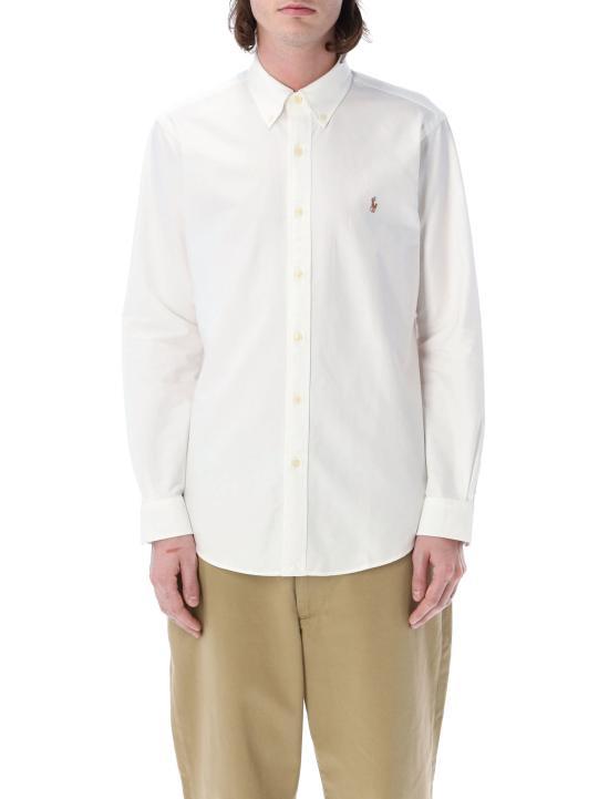 25FW 폴로 랄프로렌 컬러 포니 자수 커스텀 핏 버튼 다운 셔츠 710792041001 WHITE DOM - Polo Ralph Lauren
