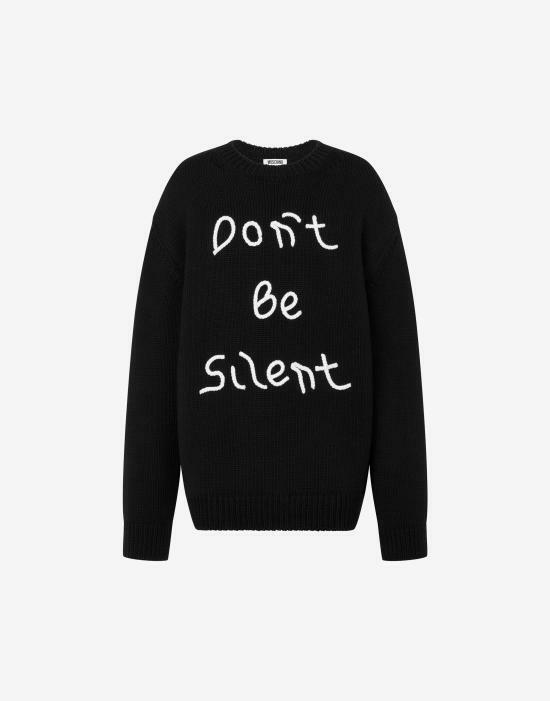 25FW 모스키노 스웨터 AEF252D 09295405AEF0555 Black DOM - Moschino