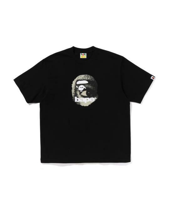 베이프 반팔 티셔츠 0ZXTEM307101PBKX BLACK DOM - Bape