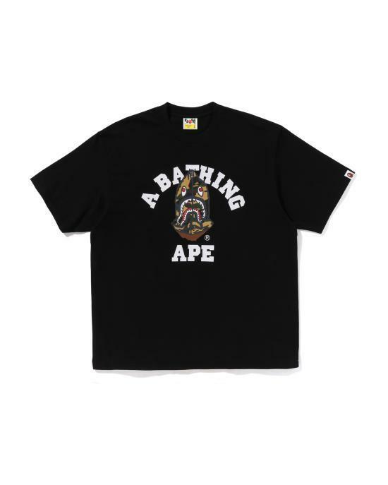 베이프 반팔 티셔츠 0ZXTEM316101PBKX BLACK DOM - Bape