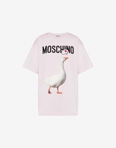 25FW 모스키노 반팔 티셔츠 AEF252D B07715441AEF1229 Pink DOM 썸네일 1