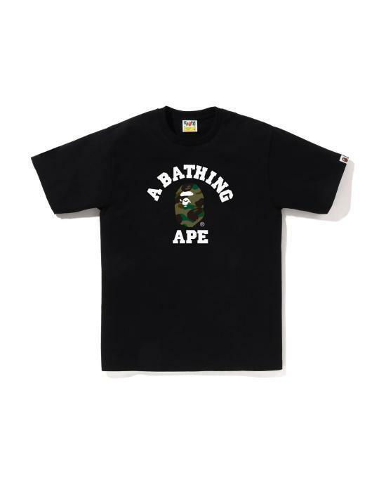 베이프 반팔 티셔츠 0ZXTEM011101PBKM BLACK GREEN DOM - Bape