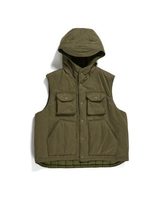 25FW 엔지니어드가먼츠 니트 베스트 25F1C004RV105TD001 DARK OLIVE DOM - Engineered Garments