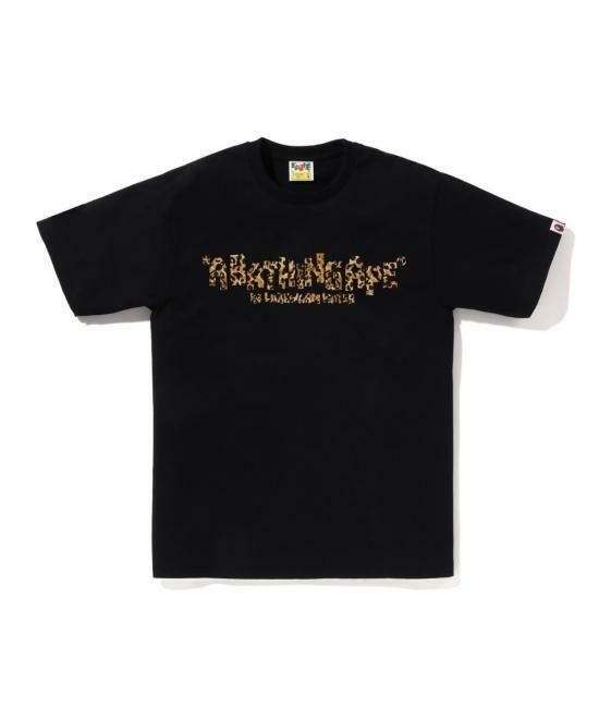 베이프 반팔 티셔츠 001TEL801043BLK BLACK DOM - Bape
