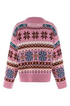 25FW 모스키노 스웨터 AEF252D 09165405AEF1210 Pink DOM 썸네일 2