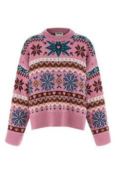 25FW 모스키노 스웨터 AEF252D 09165405AEF1210 Pink DOM 썸네일 1