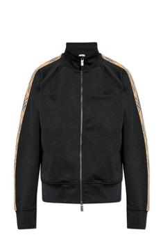 25FW 버버리 체크 트림 코튼 블렌드 트랙 자켓 8110563 DOM 썸네일 1