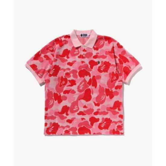 베이프 긴팔 티셔츠 001POL301002MPNK PINK DOM - Bape