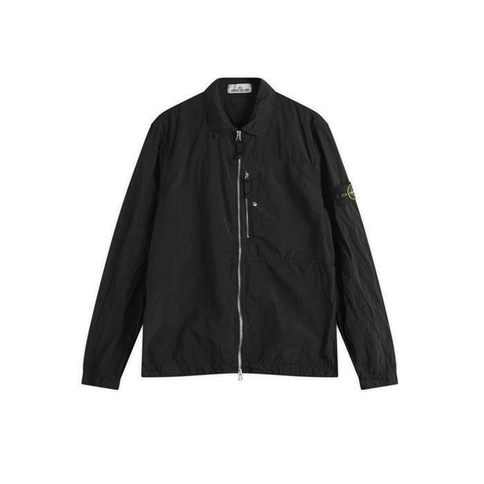 [국내발송] 스톤아일랜드 투웨이 지퍼 오버셔츠 블랙 1200031 S0019 V0029 - Stone Island