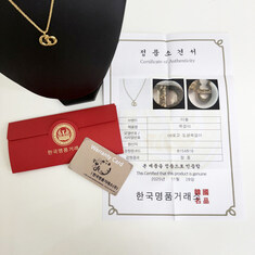 중고 디올 인터로킹 CD로고 여성목걸이 명품감정서 JY251127-09 썸네일 8