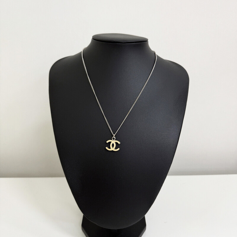 중고 샤넬목걸이 CC로고 펜던트 여성네크리스 양면 명품감정서 JY251127-10 - Chanel