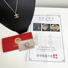 중고 샤넬목걸이 CC로고 펜던트 여성네크리스 양면 명품감정서 JY251127-10 썸네일 8