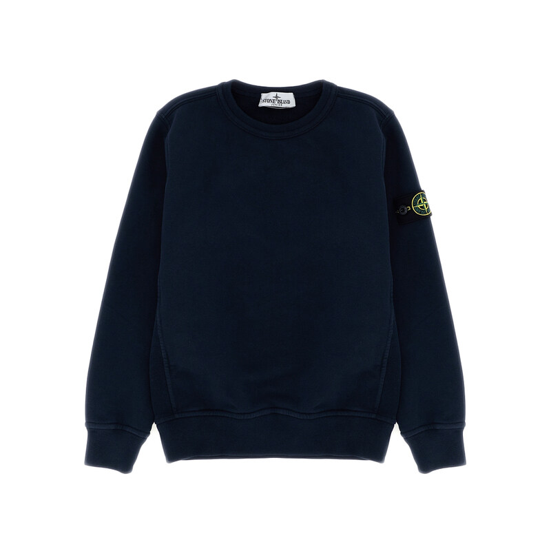 키즈 와펜 기모 맨투맨 네이비 K2S16 6100001 S0A20 V0020 - Stone Island