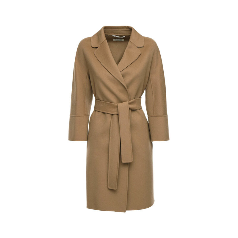 14주년 아로나 ARONA 벨티드 울 코트 카멜 90160129 045 - Max Mara