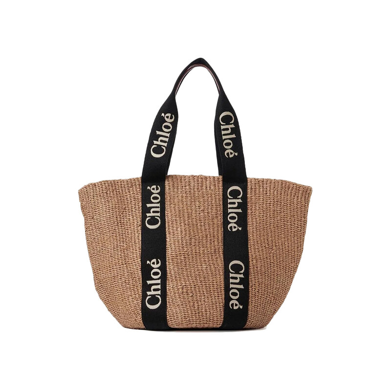 26SS 로고 스트랩 우디 라지 바스켓백 베이지 CHC23AS380L18 915 - Chloe