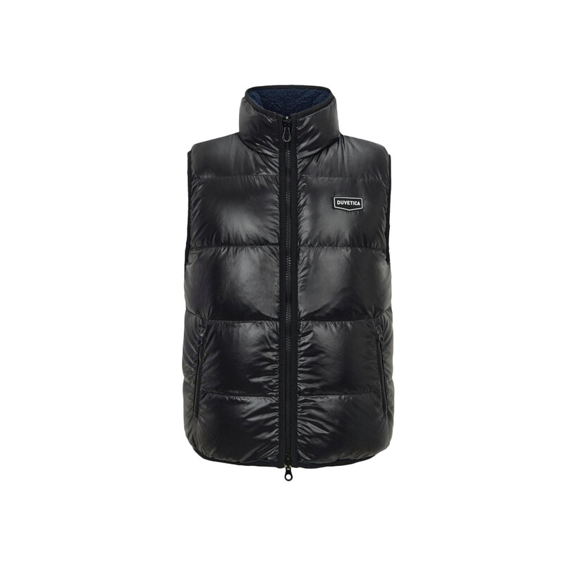 듀베티카 25FW ALGORAB 로고 리버서블 패딩조끼 블랙 VUDV21835K0001 BKS - Duvetica