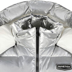 듀베티카 25FW EPIPOLI SILVER 로고 패치 후드 패딩 조끼 실버 VDDV25235K0001 SIL 썸네일 3