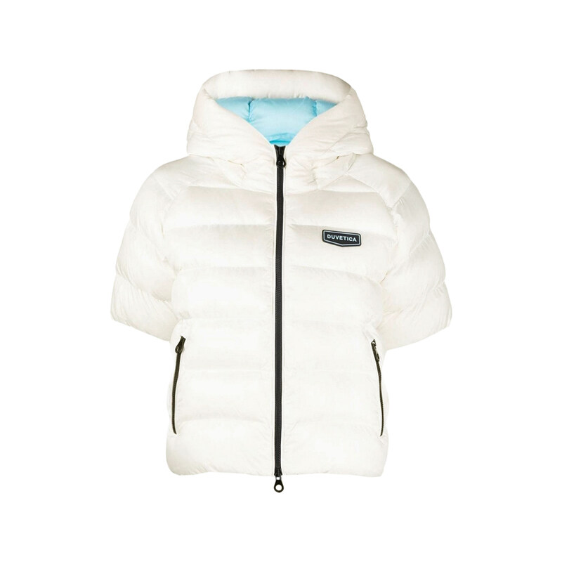 듀베티카 25FW SADAMELIK 하프 슬리프 후드 패딩 자켓 화이트 VDDH15135K0001 WHS - Duvetica