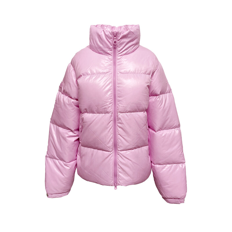 듀베티카 25FW DIMA D 로고 패치 패딩자켓 로사키아로 VDDJ11546K0001 PKL - Duvetica