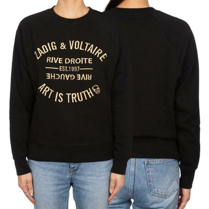 쟈딕앤볼테르 로고 기모 맨투맨 SJTS7106F - Zadig & Voltaire