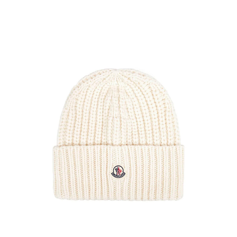 몽클레어 공용 비니 25FW 몽클레르 로고 울 캐시미어 비니 3B00035 - Moncler