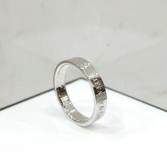 [럭스유] (새상품) 티파니앤코 다이아 3P 플래티늄 밴드 링 7호 4mm 썸네일 4