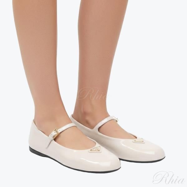 프라다 나플락 페이턴트 가죽 발레리나 슈즈 1F793N H27 F0304 - Prada