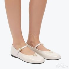 프라다 나플락 페이턴트 가죽 발레리나 슈즈 1F793N H27 F0304 썸네일 1