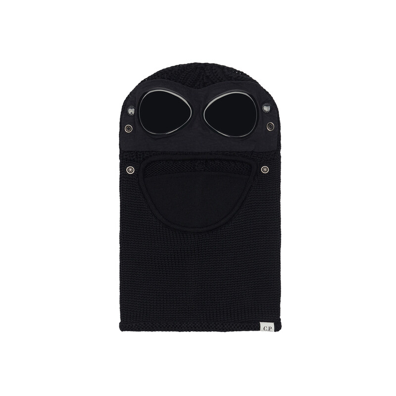 CP 25FW 시그니처 고글 울 바라클라바 블랙 RFCMAC740A 005509A 999 - CP company