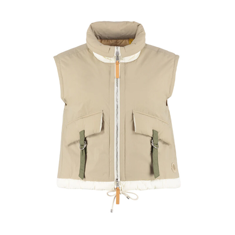 14주년 INDRE 지니어스 패딩 조끼 베이지 1A000 10 M1427 2A3 - Moncler