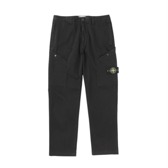 스톤아일랜드 레귤러 테이퍼드핏 카고 팬츠 블랙 3100030 S0012 V0029 - Stone Island