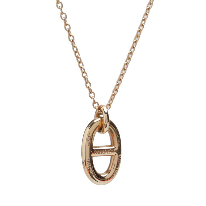 로즈 골드 18K 샹달 목걸이 - Hermes