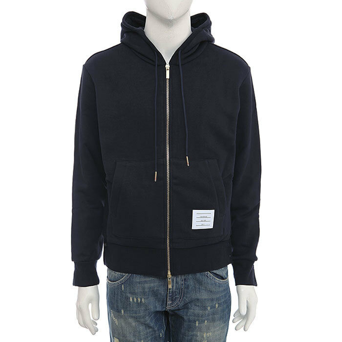 [로로모다] 톰브라운 스트라이프 남성 후드 집업 / MJT153A-03377-415 - Thom Browne