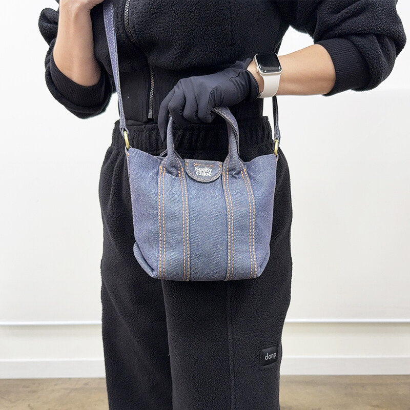 중고 씨바이끌로에 레티시아데님 여성 미니 숄더백 MS251127-11 - See By Chloe