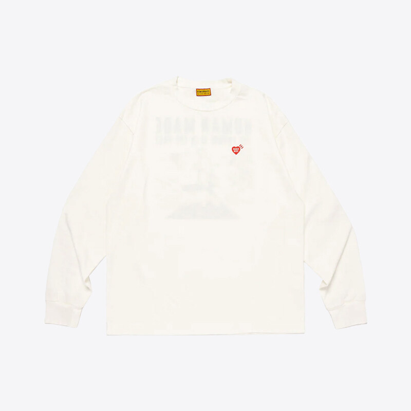 휴먼메이드 그래픽 롱슬리브 긴팔 티셔츠 (화이트) HM30CS027 - Human Made