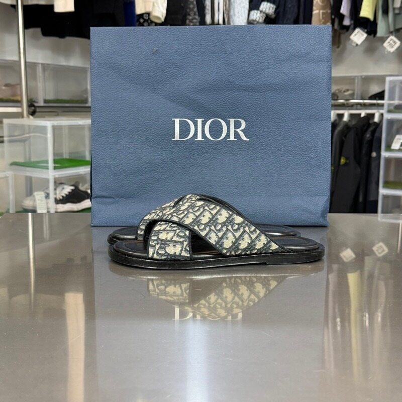 디올 오블리크 알리아스 자카드 샌들 슬리퍼 - Christian Dior